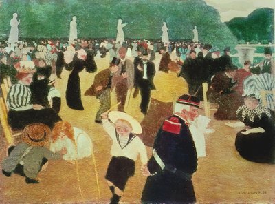 The Luxembourg Gardens by Felix Edouard Vallotton